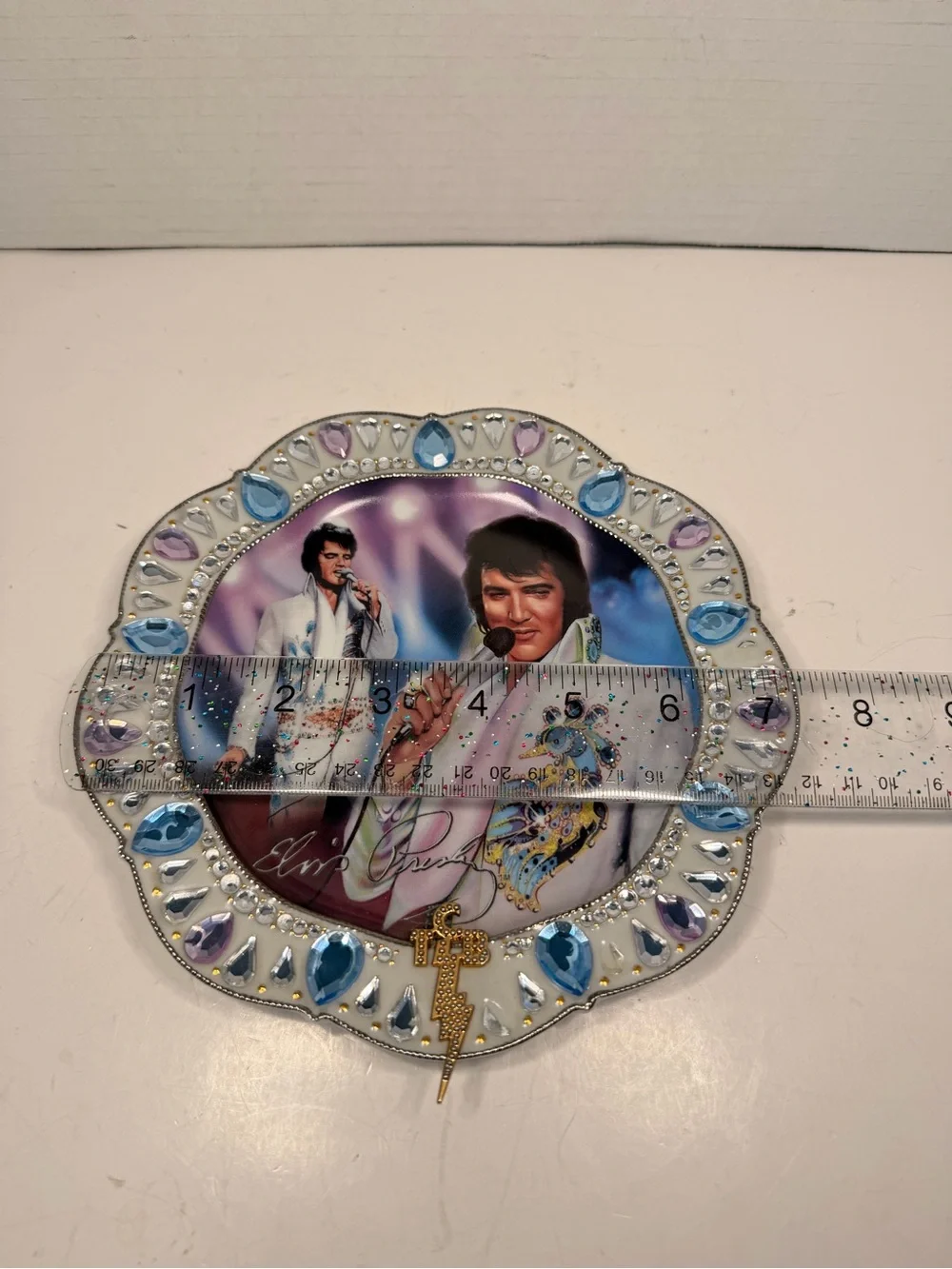 Bradford Exchange Jewel of Vegas Forever The King Elvis Presley Collector Plate